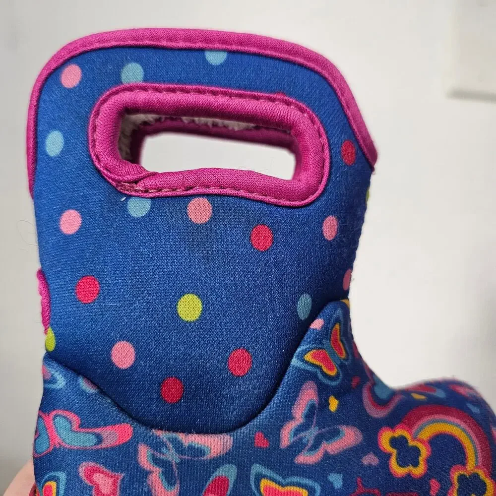 BOGS Baby II Boots Waterproof Rainbow Blue Pink Toddler Infants US 4 Outdoors